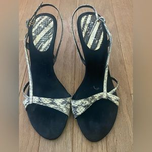 Nine West snake skin print heels size 8